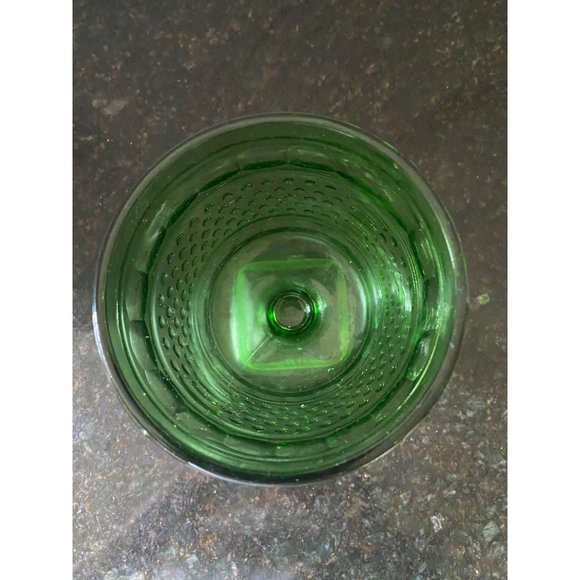 Napco 7" H Green Hobnail Thumbprint Footed Planter, Cleveland, Ohio, #1180 - Picture 5 of 6